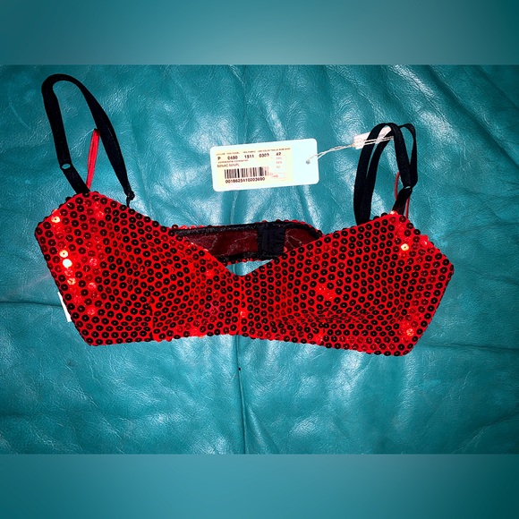 Dolce & Gabbana Tops - Dead stock NWT vintage Dolce and Gabbana sequin bra top ! Size 42 Italy- 34.5 in
